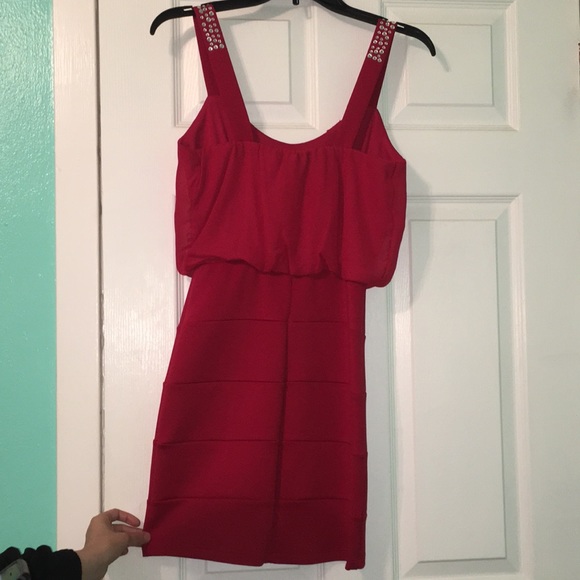 Red Bodycon Dress XS - Picture 2 of 2